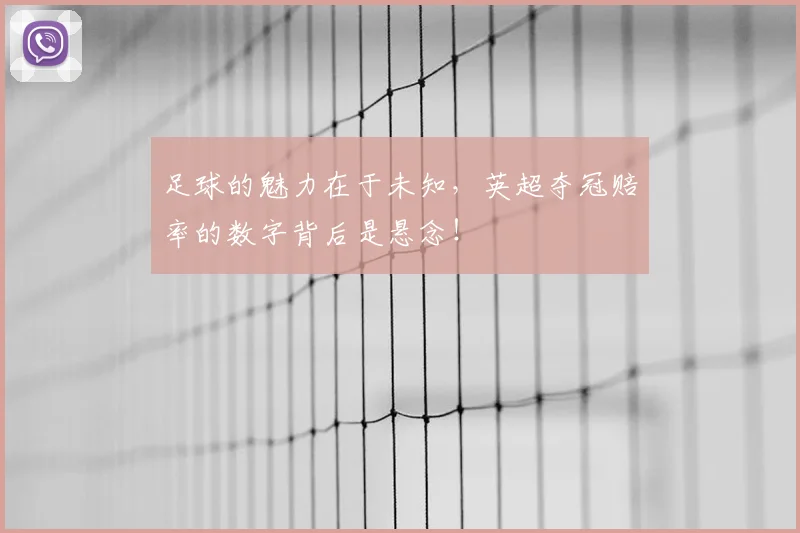 足球的魅力在于未知，英超夺冠赔率的数字背后是悬念！